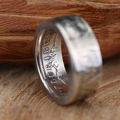 Morgan Silver Dollar Coin Band Ring