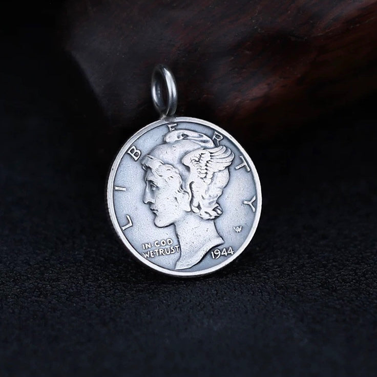 Antique US Silver Coin Necklace