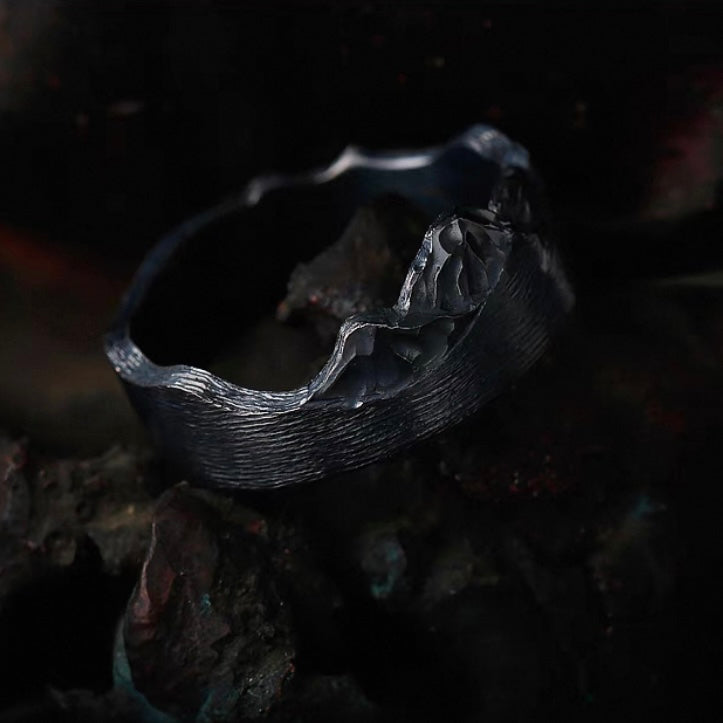 Triple Peak Mountain Silver Ring