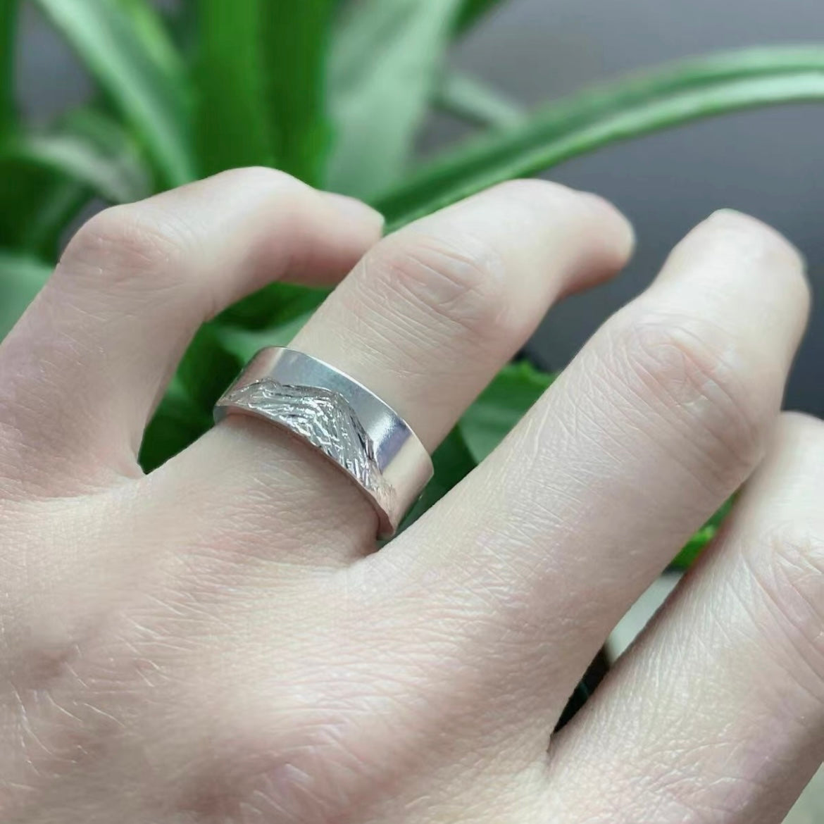 Mountain Range Silver Ring